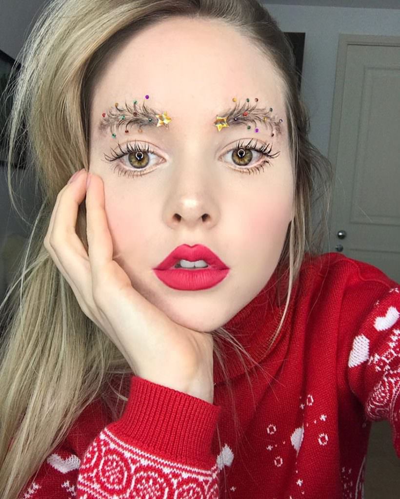 Новогодние брови: ещё один Instagram-тренд
