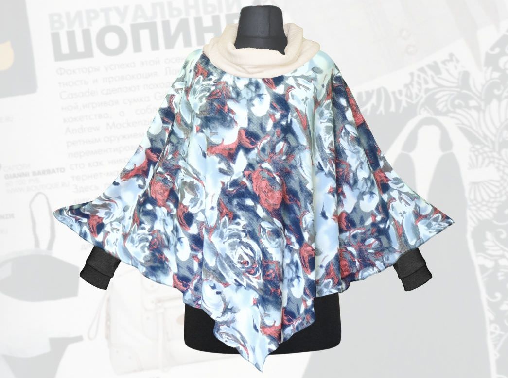 Пончо для полных девушек