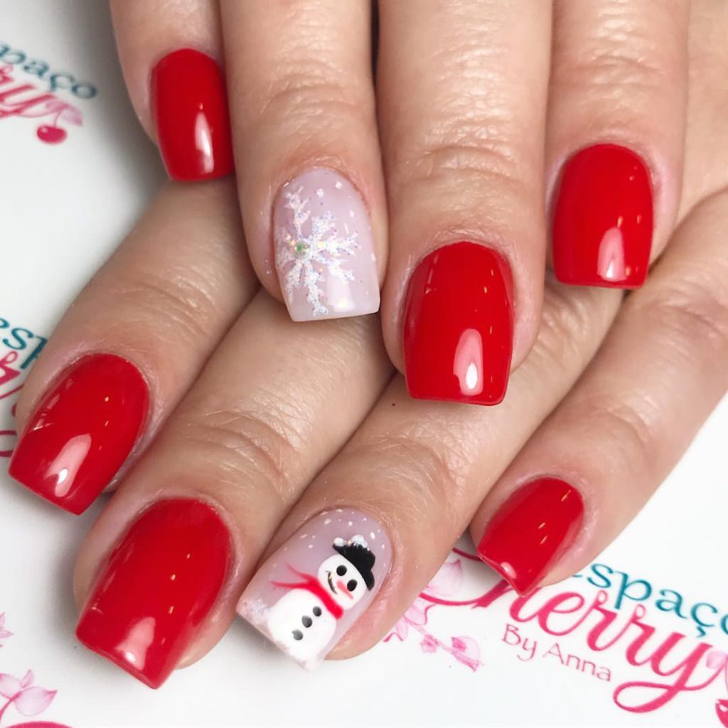 Идеи яркого новогоднего маникюра
