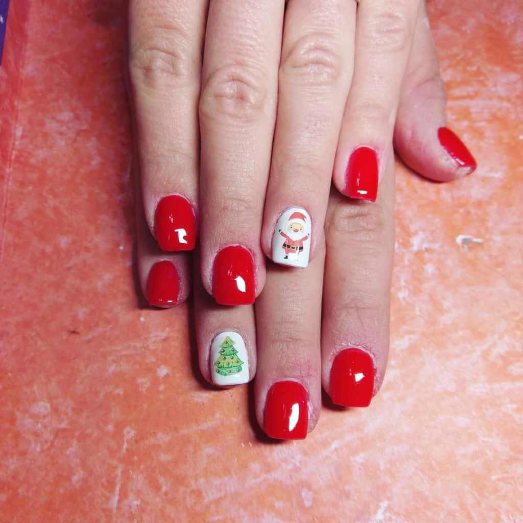 Идеи яркого новогоднего маникюра