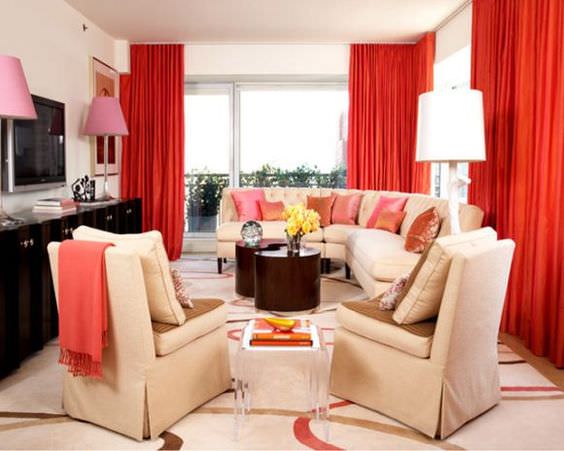 Как добавить коралловый в интерьер