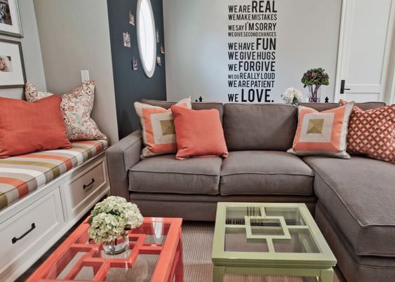 Как добавить коралловый в интерьер