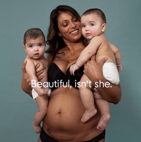 Бренд Mothercare запустил рекламную кампанию с женщинами после беременности