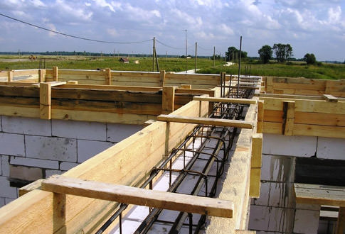 Армопояс мансардного этажа: расчет размеров и порядок установки