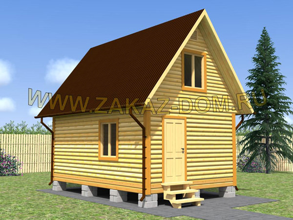 Бани из бруса с мансардой: интересные проекты – всё о банях