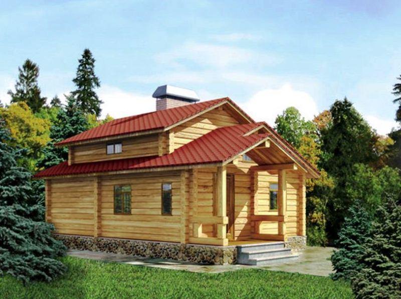 Бани из бруса с мансардой: интересные проекты – всё о банях