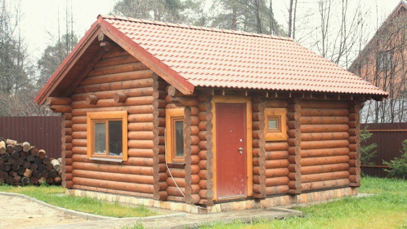 Бани из оцилиндрованного бревна: сруб из оцилиндровки, отделка бани из оцб – всё о банях