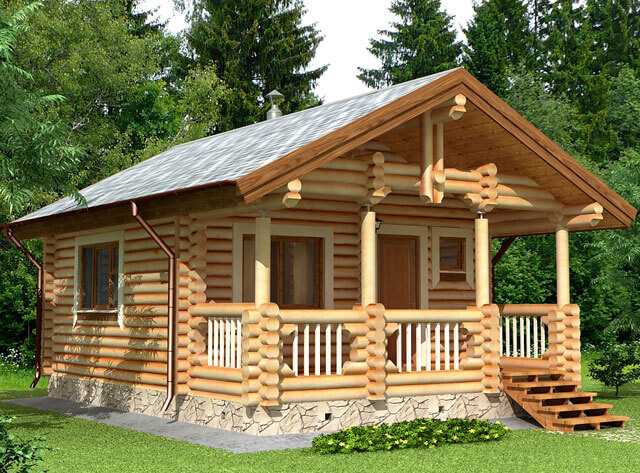 Бани из оцилиндрованного бревна: сруб из оцилиндровки, отделка бани из оцб – всё о банях