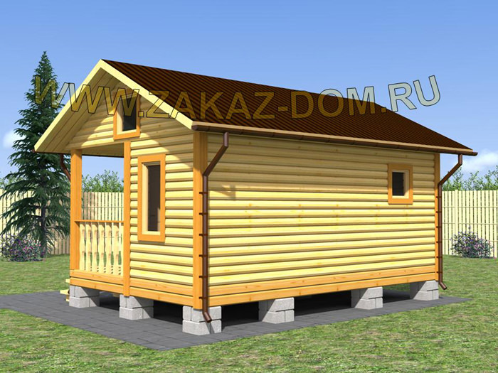 Бани из профилированного бруса под ключ – всё о банях