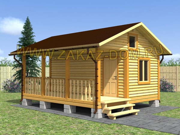 Бани из профилированного бруса под ключ – всё о банях