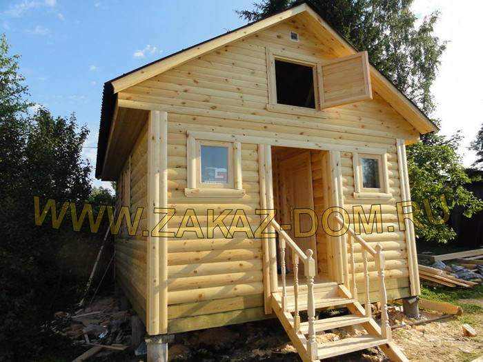 Бани из профилированного бруса под ключ – всё о банях