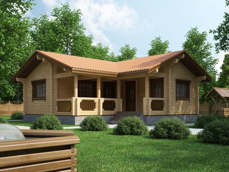 Бани угловые: проект из бревна с мансардой, баня из бруса углом – всё о банях