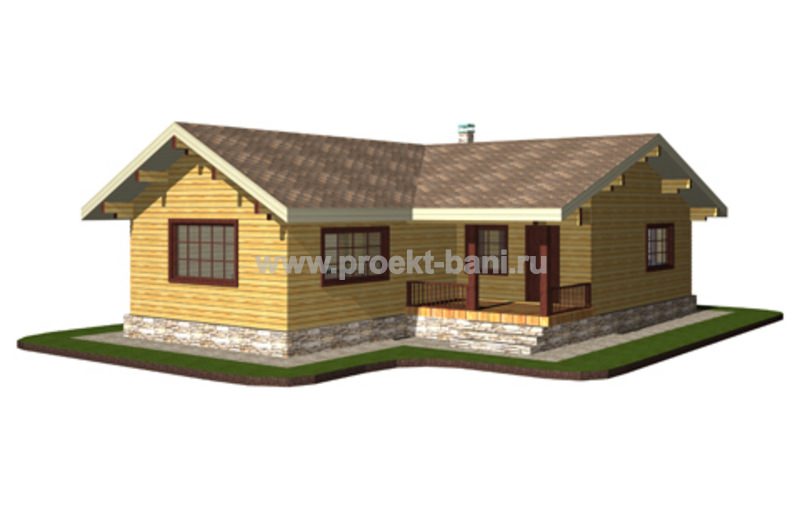 Бани угловые: проект из бревна с мансардой, баня из бруса углом – всё о банях