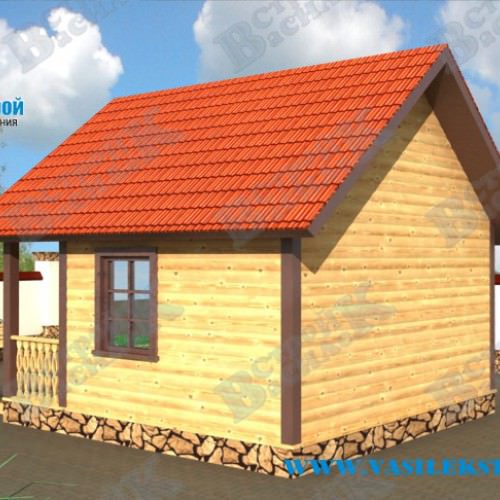 Баня 4 на 4 с мансардой – упор на функциональность – всё о банях