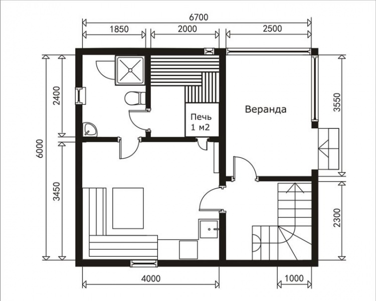 Баня 5 на 6 с мансардой: особенности конструкции – всё о банях