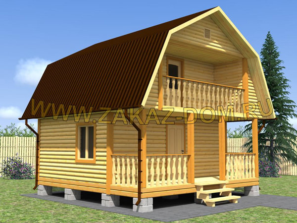 Баня 6х6 из бруса с мансардой: изготовление проекта – всё о банях