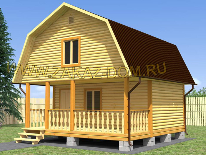 Баня 6х6 из бруса с мансардой: изготовление проекта – всё о банях