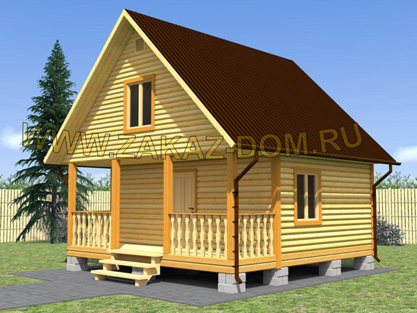 Баня 6х6 из бруса с мансардой: изготовление проекта – всё о банях