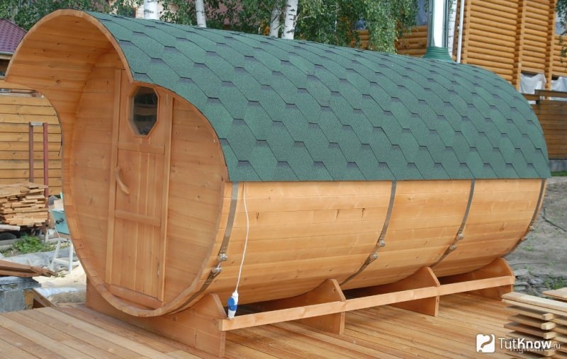 Баня-бочка – бюджетный вариант – всё о банях