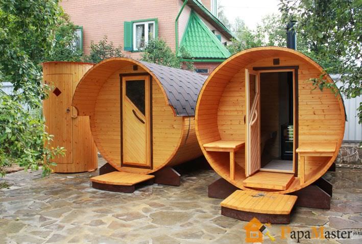 Баня-бочка – бюджетный вариант – всё о банях