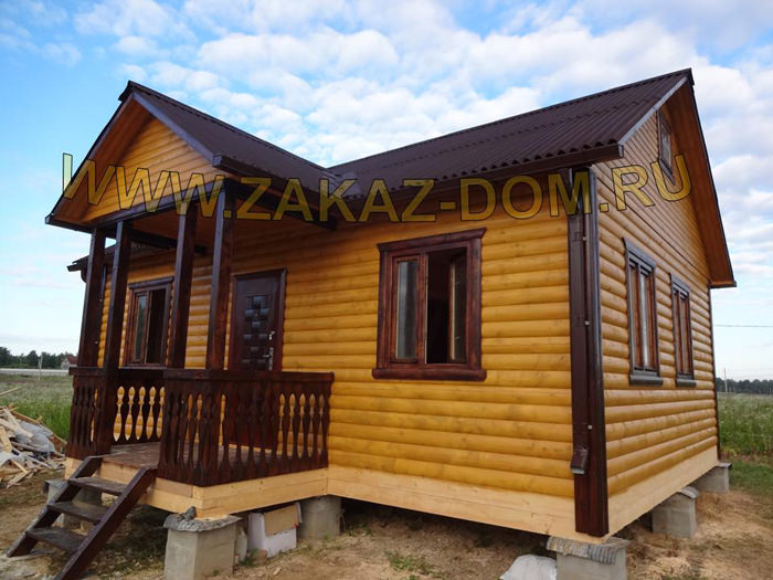 Баня из бруса с мансардой: проект и строительство брусовой бани из профилированного бруса – всё о банях