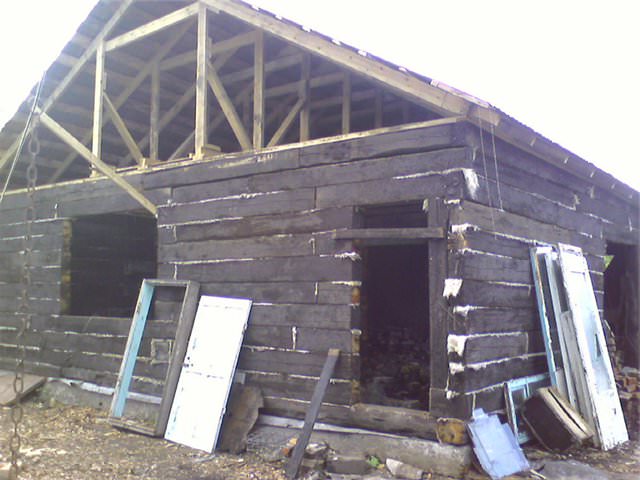 Баня из шпал – строим самостоятельно – всё о банях