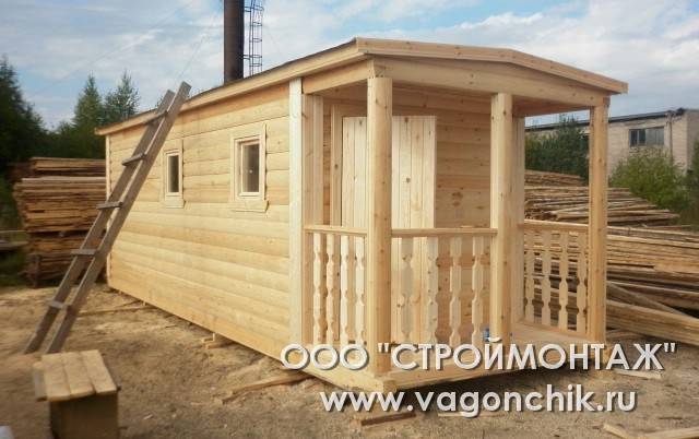 Баня из вагончика на дачном участке – всё о банях