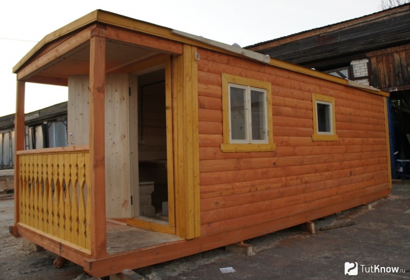 Баня из вагончика на дачном участке – всё о банях
