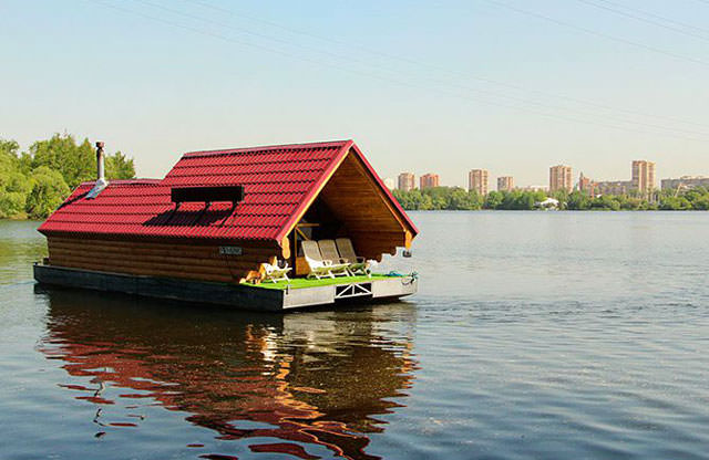 Баня на воде: строительство на понтоне, проект – всё о банях
