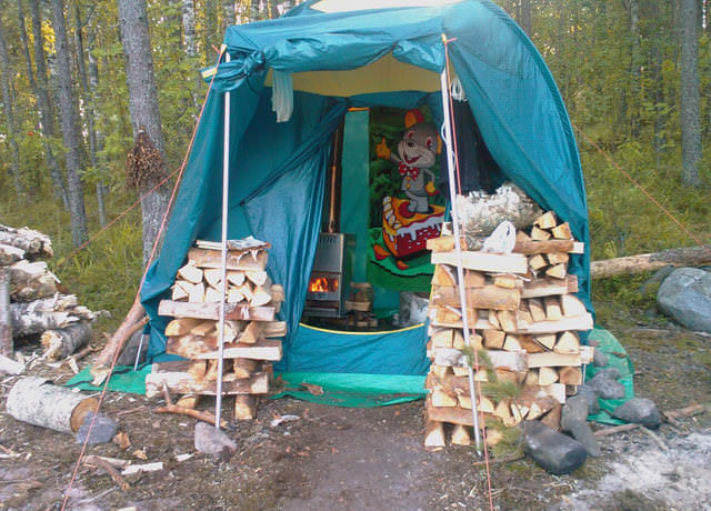 Баня походная с печкой своими руками, чертеж банной печи для переносной мобильной бани – всё о банях