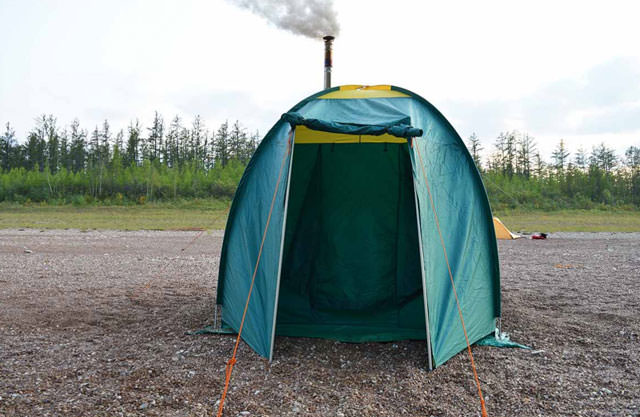 Баня походная с печкой своими руками, чертеж банной печи для переносной мобильной бани – всё о банях