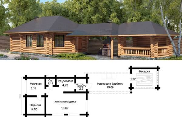 Баня с бассейном под одной крышей, проект банного комплекса, сауна с комнатой отдыха на улице, строительство пристроенной бани – всё о банях