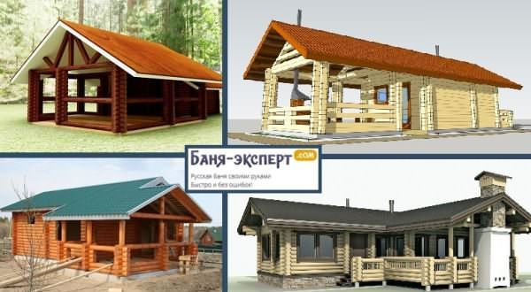 Баня с беседкой – различные варианты совместных построек и некоторые проекты – всё о банях