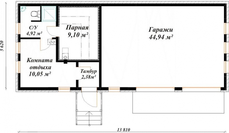 Баня с хозблоком – особенности проекта – всё о банях