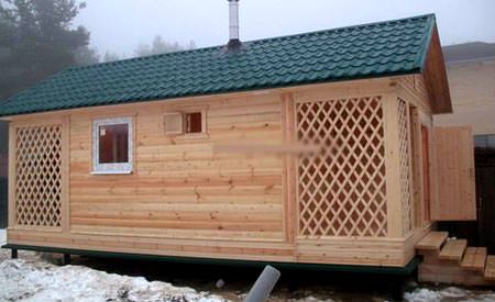 Баня с хозблоком под одной крышей: проекты с сараем и туалетом, дровяником – всё о банях