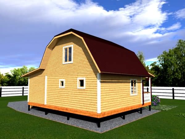 Баня с мансардой и террасой – рассматриваем подробно – всё о банях