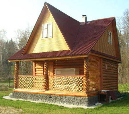 Баня с мансардой и террасой – рассматриваем подробно – всё о банях