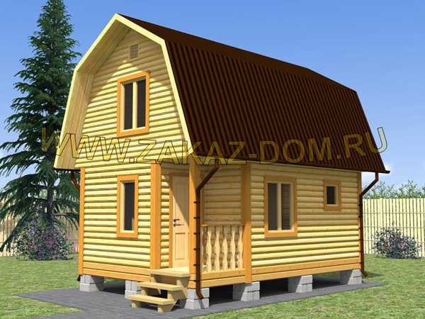 Баня с мансардой – из чего и как строить – всё о банях