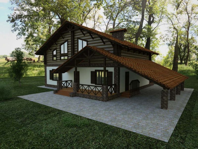 Баня в стиле шале – особенности и устройство – всё о банях