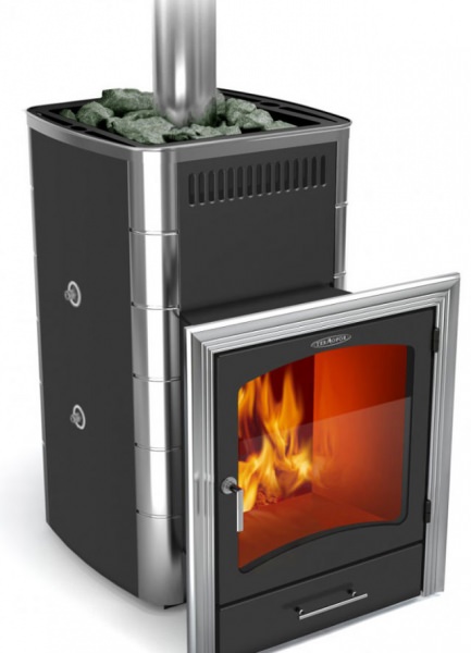 Банная печь камин: печи для бани каминного типа с каменной топкой, дровяные с большим стеклом – всё о банях