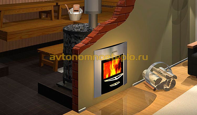 Банная печь термофор: дровяная печка для бани, установка котла с баком теплообменником – всё о банях