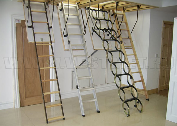 Чердачная лестница, ее конструкция и применение