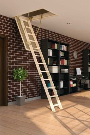 Чердачная лестница, ее конструкция и применение