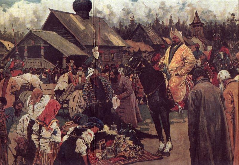 Дань села — история России