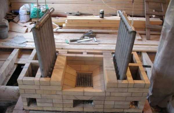 Делаем печь с встроенным котлом водяного отопления из подручных средств – всё о банях