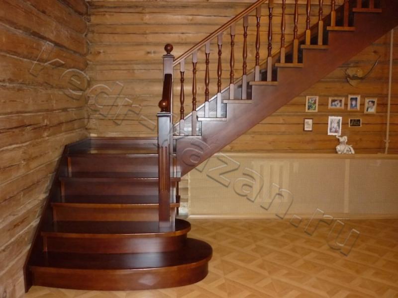 Деревянная лестница из сосны преимущества и особенности