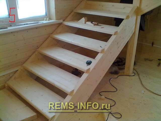 Деревянная лестница на второй этаж своими руками: как сделать и собрать