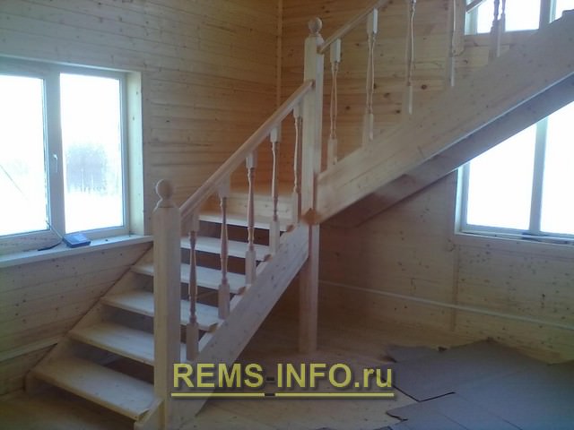 Деревянная лестница на второй этаж своими руками: как сделать и собрать