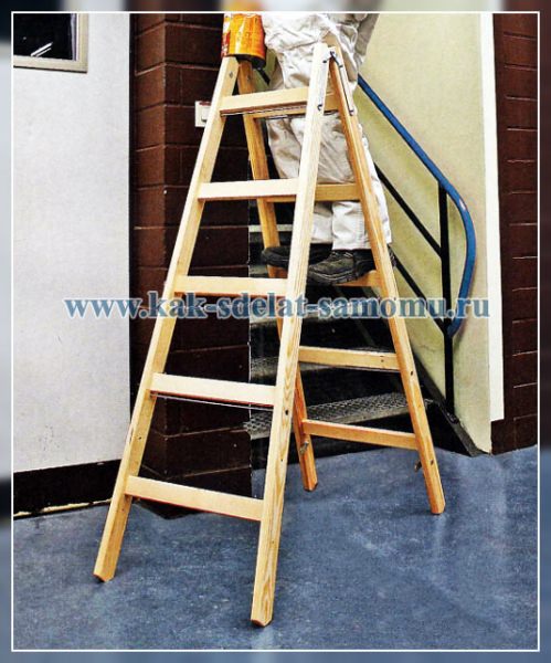 Деревянная стремянка своими руками – чертежи и инструкции
