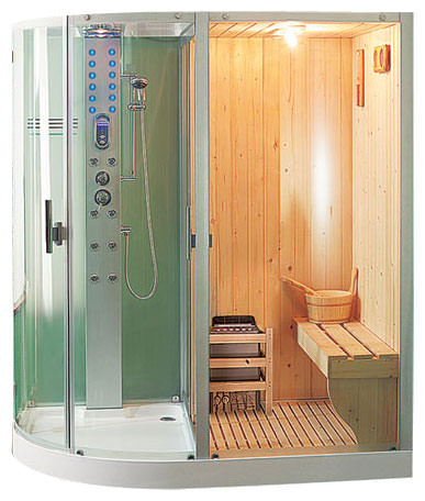 Душевые боксы с сауной – особенности устройства – всё о банях